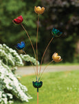 55" Multicolor Lily Cup Chimes Decorative Garden Stake