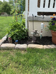 8 STONE CAIRN GARDEN STATUE - HAPPY GARDENS