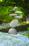 8 STONE CAIRN GARDEN STATUE - HAPPY GARDENS
