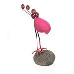 BIRD ON RIVER STONE - SET OF 3 - HAPPY GARDENS