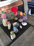 BIRD ON RIVER STONE - SET OF 3 - HAPPY GARDENS