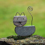 CAT RIVER STONE GARDEN STATUE - HAPPY GARDENS