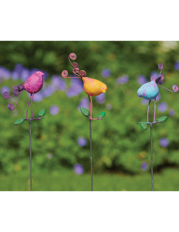 Colorful Bird Decorative Garden Stakes