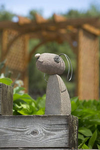 FLOPPY EARED DOG GARDEN STATUE - HAPPY GARDENS