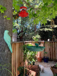 HANGING TEAL BIRD BATH - HAPPY GARDENS