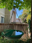 HANGING TEAL BIRD BATH - HAPPY GARDENS