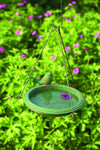 HANGING TEAL BIRD BATH - HAPPY GARDENS