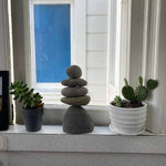 5-STONE CAIRN GARDEN STATUE - HAPPY GARDENS