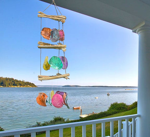 Multi-Color Seashell Wind Chime Handmade