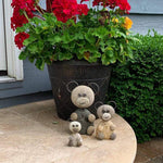 MEDIUM BEAR GARDEN STATUE 8" - HAPPY GARDENS