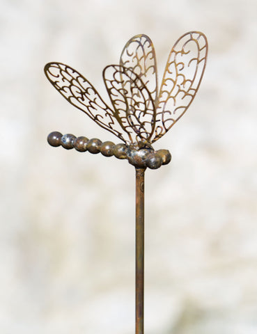 Openwork Dragonfly Decorative Garden Stake