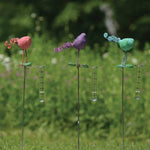 STANDING BIRD WITH RAIN GAUGE - ASSORTED COLORS - HAPPY GARDENS