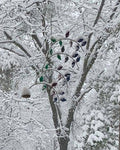 TERRA COTTA MULTI COLORED LEAF MOBILE - HAPPY GARDENS